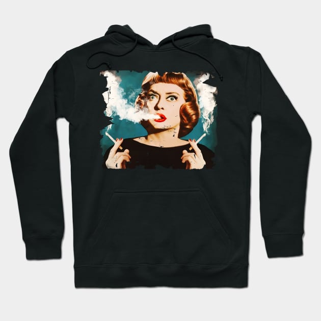 Bette Davis Full Smoking Hoodie by Nostic Studio